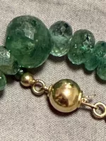 Goldkette14k mit Smaragd  Kolumbien