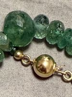  Kette mit Smaragd  Kolumbien  Gold 14k