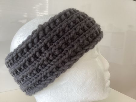 Warmes Stirnband handgestrickt Wolle Herbst / Winter