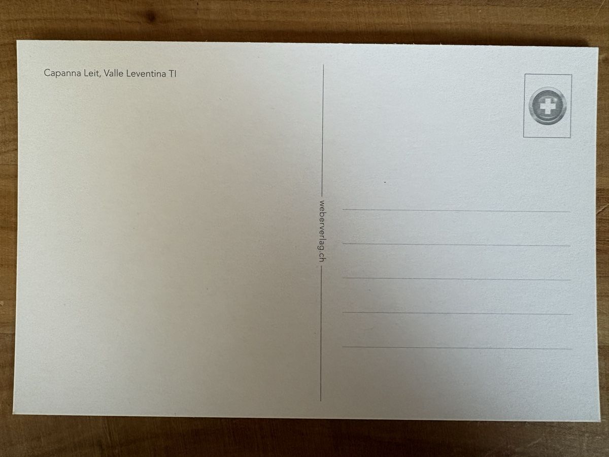 Cartoline postali: AK von Capanna Leit valle Leventina – Nuovo (secondo la descrizione) da Rümlang venduto da Kartenpost1 1