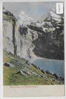 Oeschinensee und Oeschinenhorn - Litho