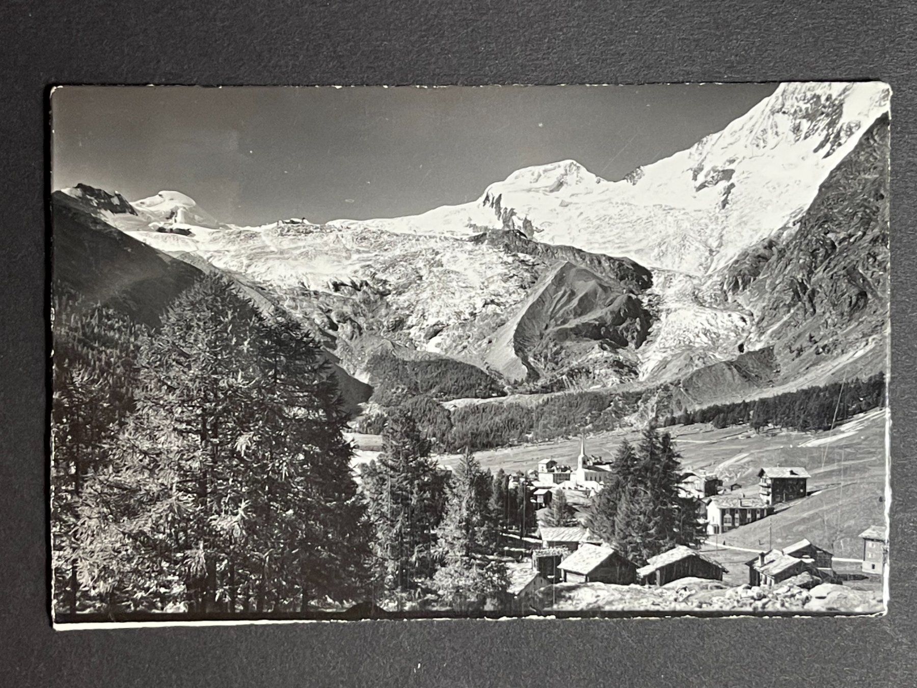 Cartoline postali: Saas-Fee, Allalinhorn - Alphubel - Täschhorn – Usato da Steg VS venduto da danwer74