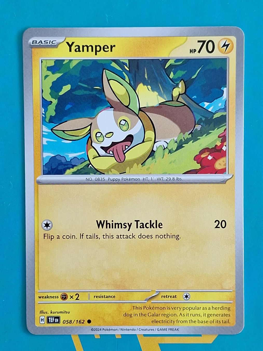 Pokémon Carte collezionabili: Yamper - Temporal Forces Pokemon - #7.1 – Usato da Altstätten SG venduto da GGsGameshop
