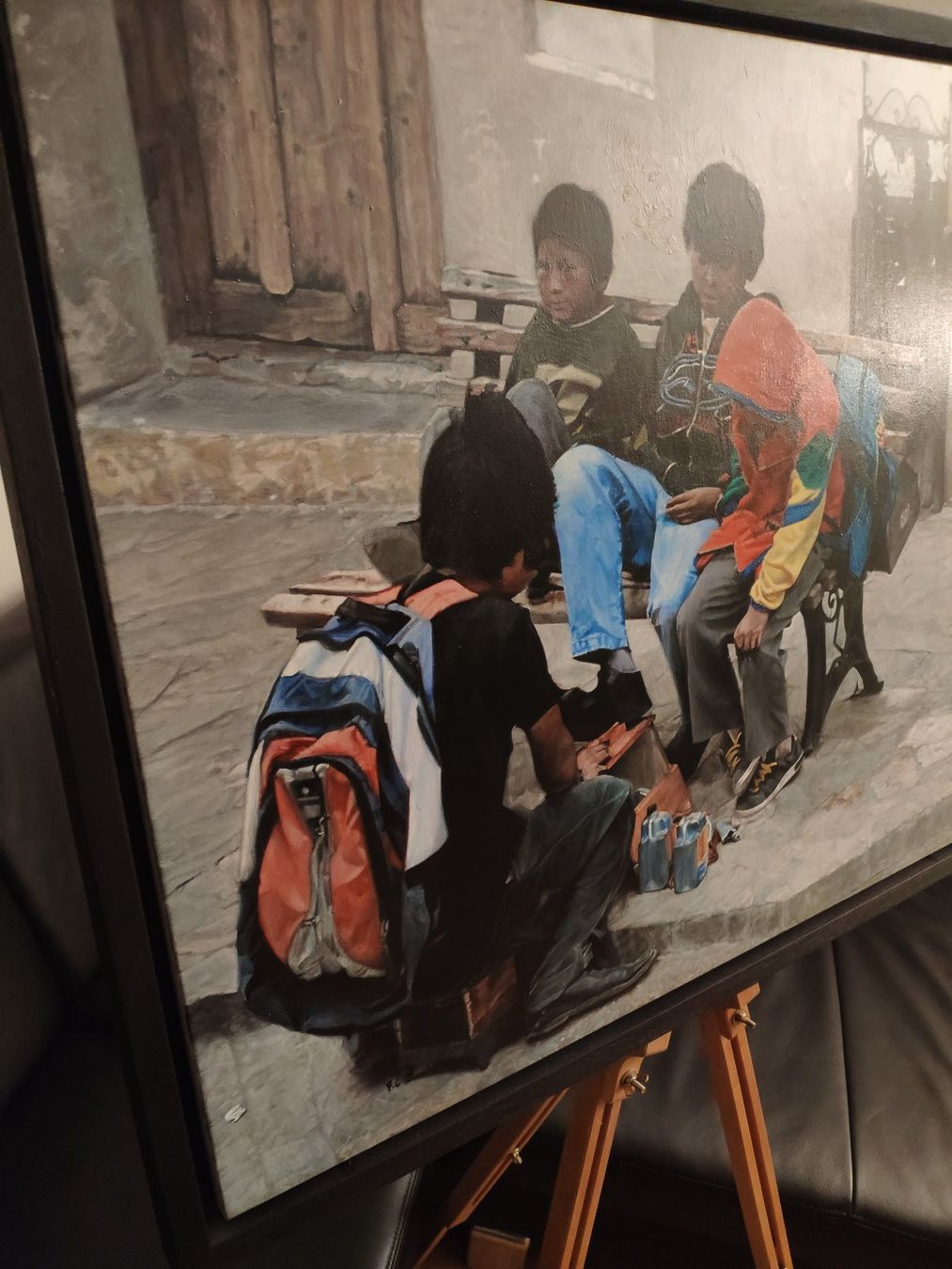 Dipinti: Acrylgemälde "Les petits cireurs aux chaussures cirées" – Nuovo (secondo la descrizione) da Greifensee venduto da fran_cois 7