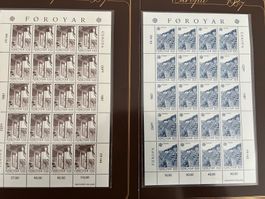 2 Kleinbogen Europa CEPT 1987 Färöer ** (92)