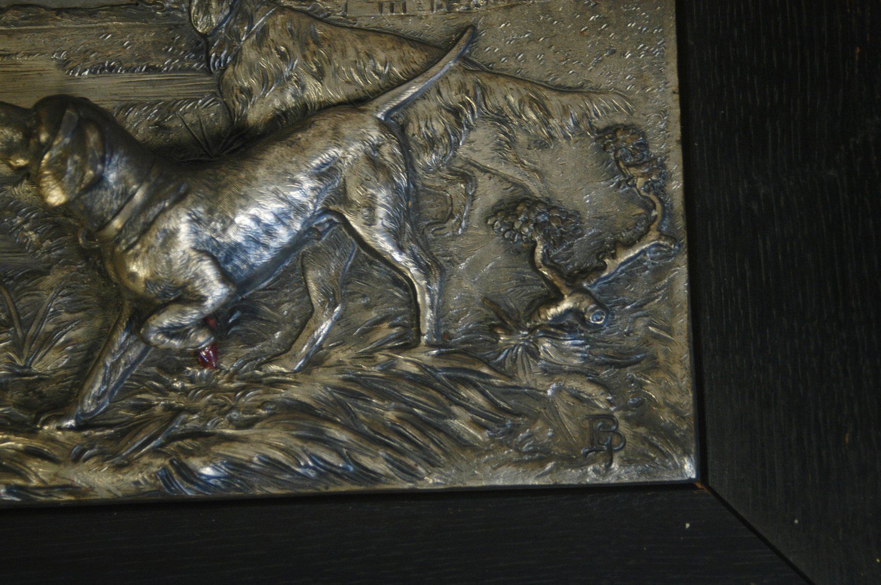 Sculture & Statue: Hunde Metall Halbrelief – Usato da Herisau venduto da Wisen 3