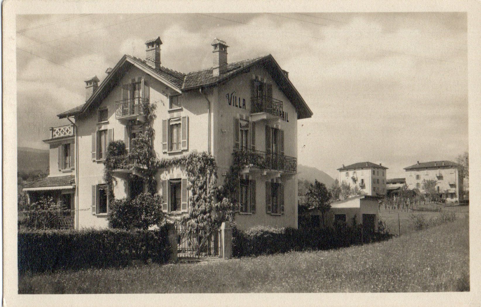 Cartoline postali: Cortivallo-Sorengo - Villa Corail – Usato da Melano venduto da pisonsdro