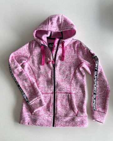 Superdry fleece zip hoodie jacket women’s 36