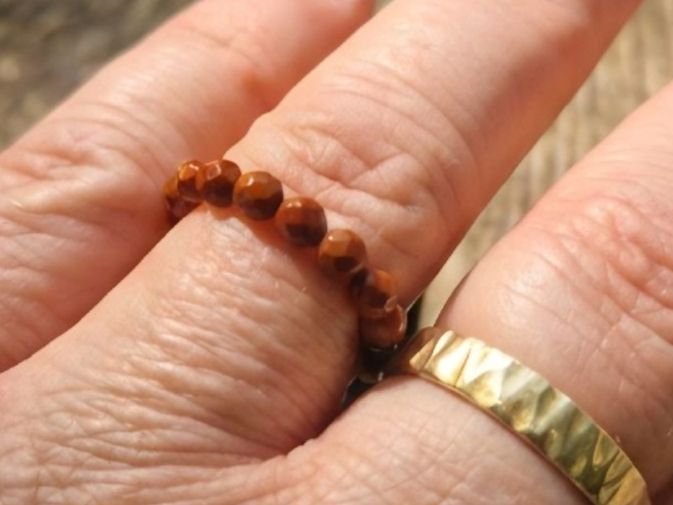 Ringe: Funkelring Roter Jaspis, Ringgrösse 62 -64 – Neu und originalverpackt aus Aarau von Schmuckhoehle_MD