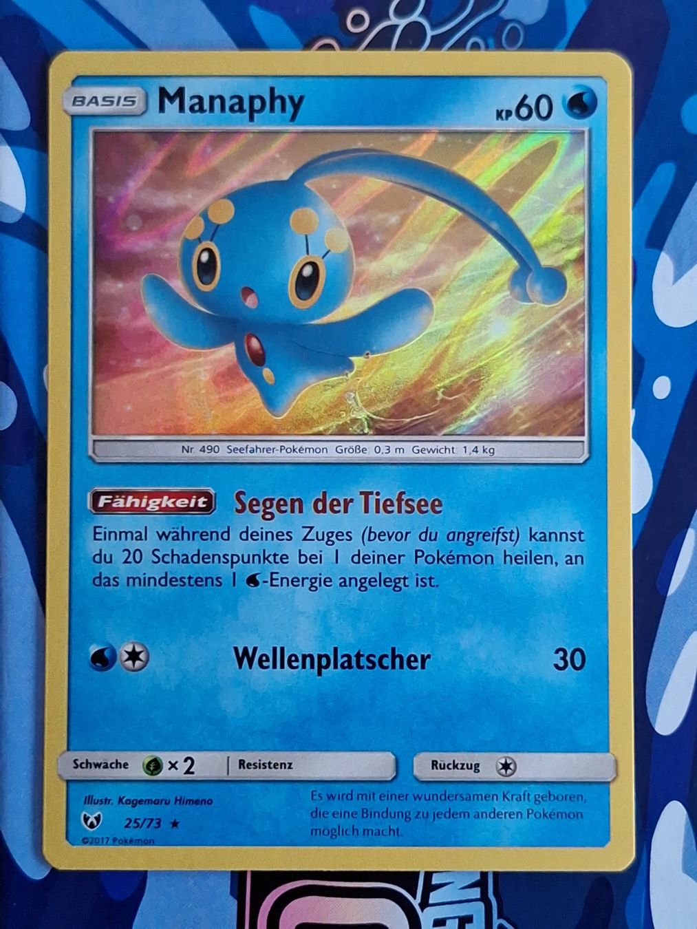 Pokémon Sammelbilder & Trading cards: Manaphy Holo - Shining Legends #Ord17 – Gebraucht aus Altstätten SG von GGsGameshop