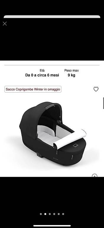 Carrozzine: Navicella Mios black  – Usato da Sorengo venduto da mar_2hyv 4