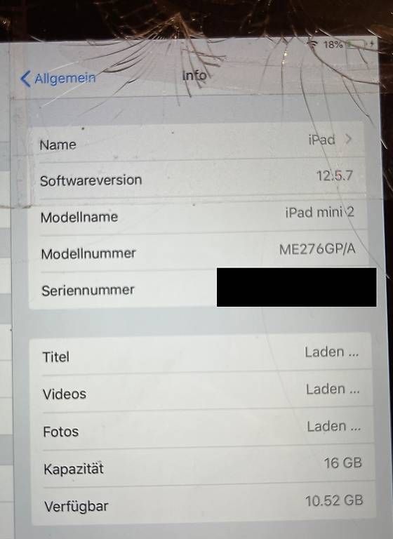 Tablet PC: iPad Mini 2, WiFi, 16GB für Bastler – Gebraucht aus Flims Waldhaus von Cwi80 4