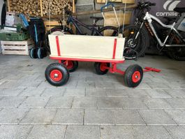 Kinderwagen Holz rot gute Zustand 60cm