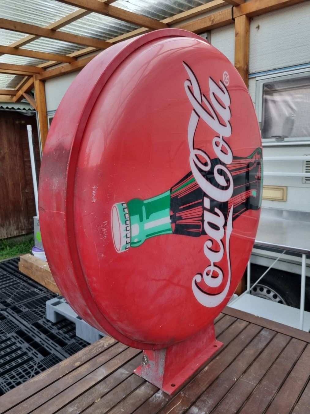 Métiers à tisser: Coca-Cola Werbetafel – D'occasion à Deitingen par RRD2010 1