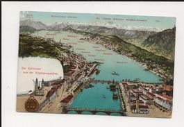 AK 1909 Zürichsee aus der Vogelperspektive 🤓 rar