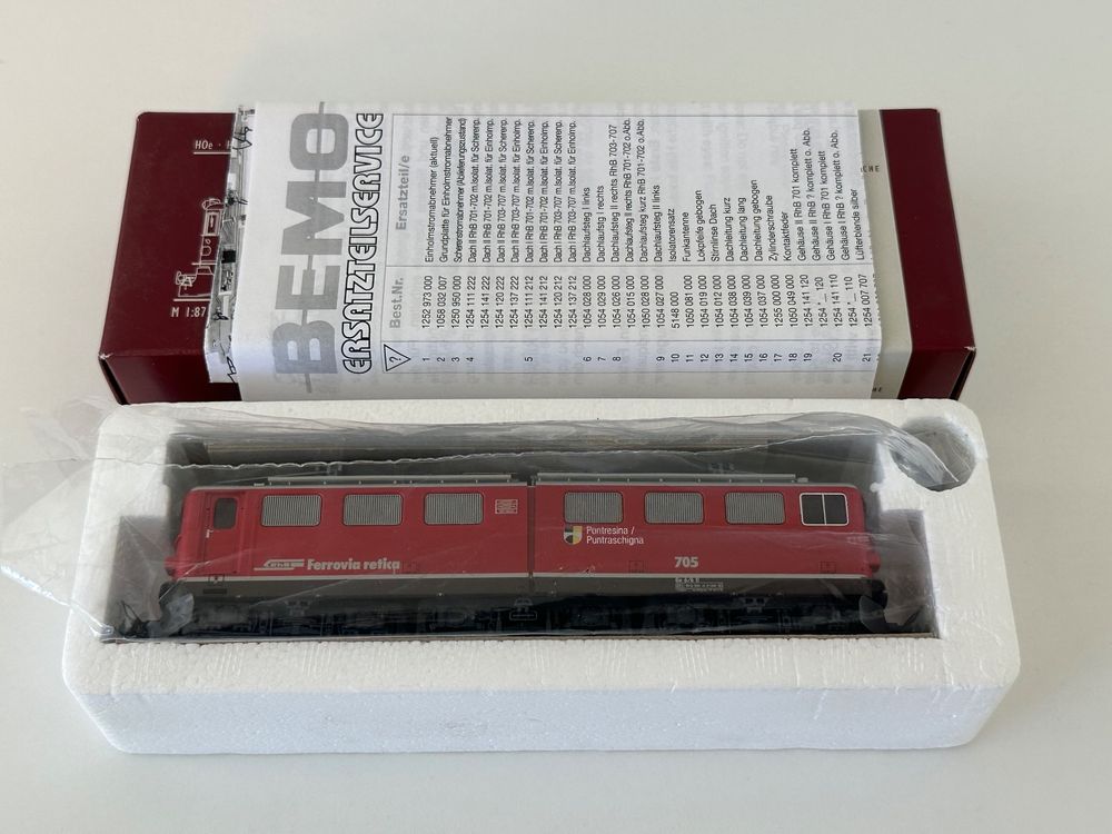 Bemo 1254 145 Ge 6/6 II 705 neurot 7