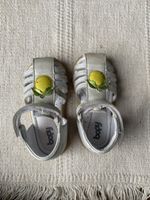 Sandales bébé Bopy blanches citron, été, T21