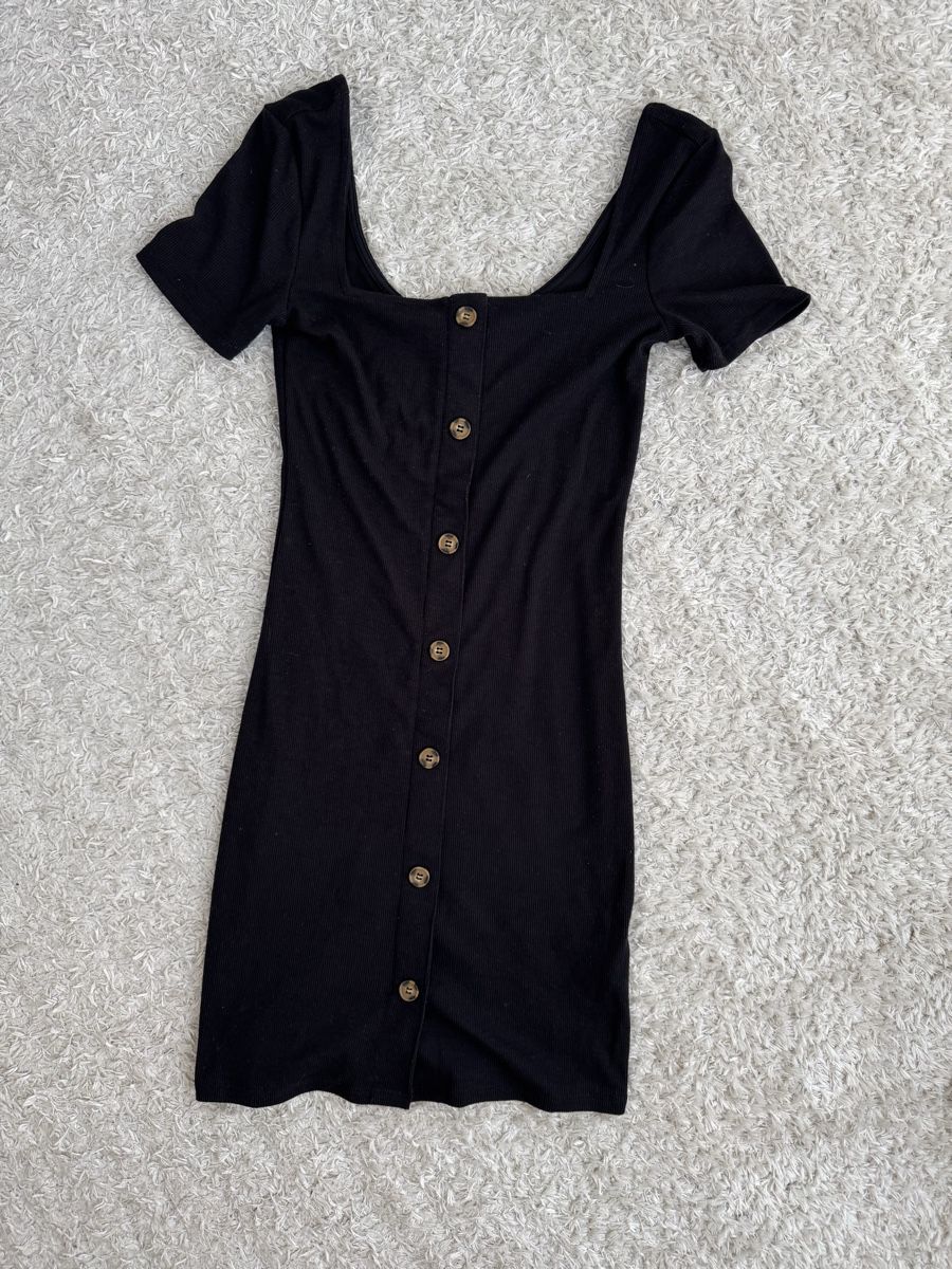 H&M Kleider: Schwarzes Minikleid von H&M , Grösse S – Neu (gemäss Beschreibung) aus Gächlingen von anjuli_123