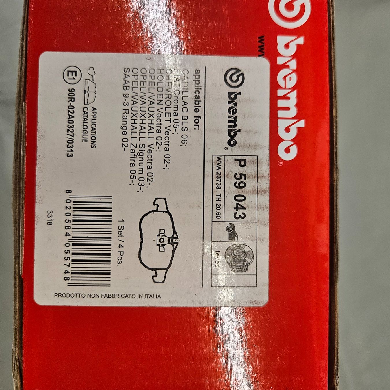 Cadillac Alle Autoersatzteile: Brembo Bremsbelagsatz P 59 043 neu – Gebraucht aus St.Gallenkappel von RocknSkull 2