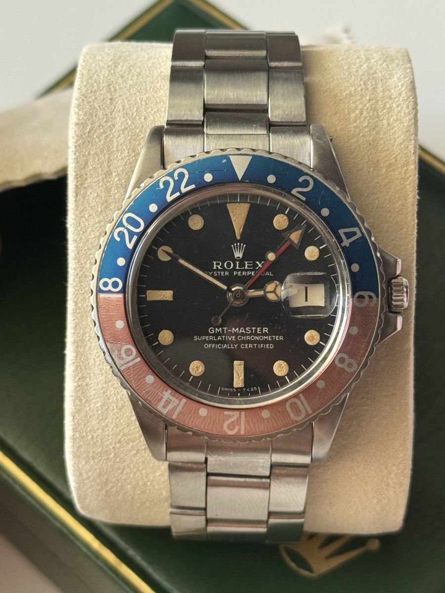 Rolex Orologi: ROLEX GMT-Master Pepsi, Ref. 1675, Long E, Jg. 1968, Fullset – Usato da Dotzigen venduto da 24SevenSwiss