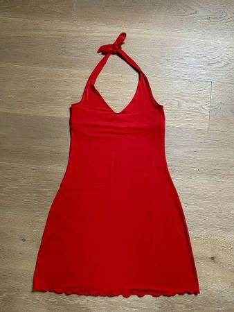 Neuwertiges rotes Beldona Sommerkleid Grösse M