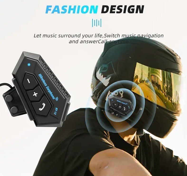 Casse acustiche: Kabelloses Motorradhelm-Headset mit Freisprechfunktion – Nuovo e nell'imballaggio originale da Rüthi (Rheintal) venduto da Moto-Marte-Rheintal