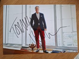 Tommy Hilfiger Autogramm, signiertes A4 Foto in Person