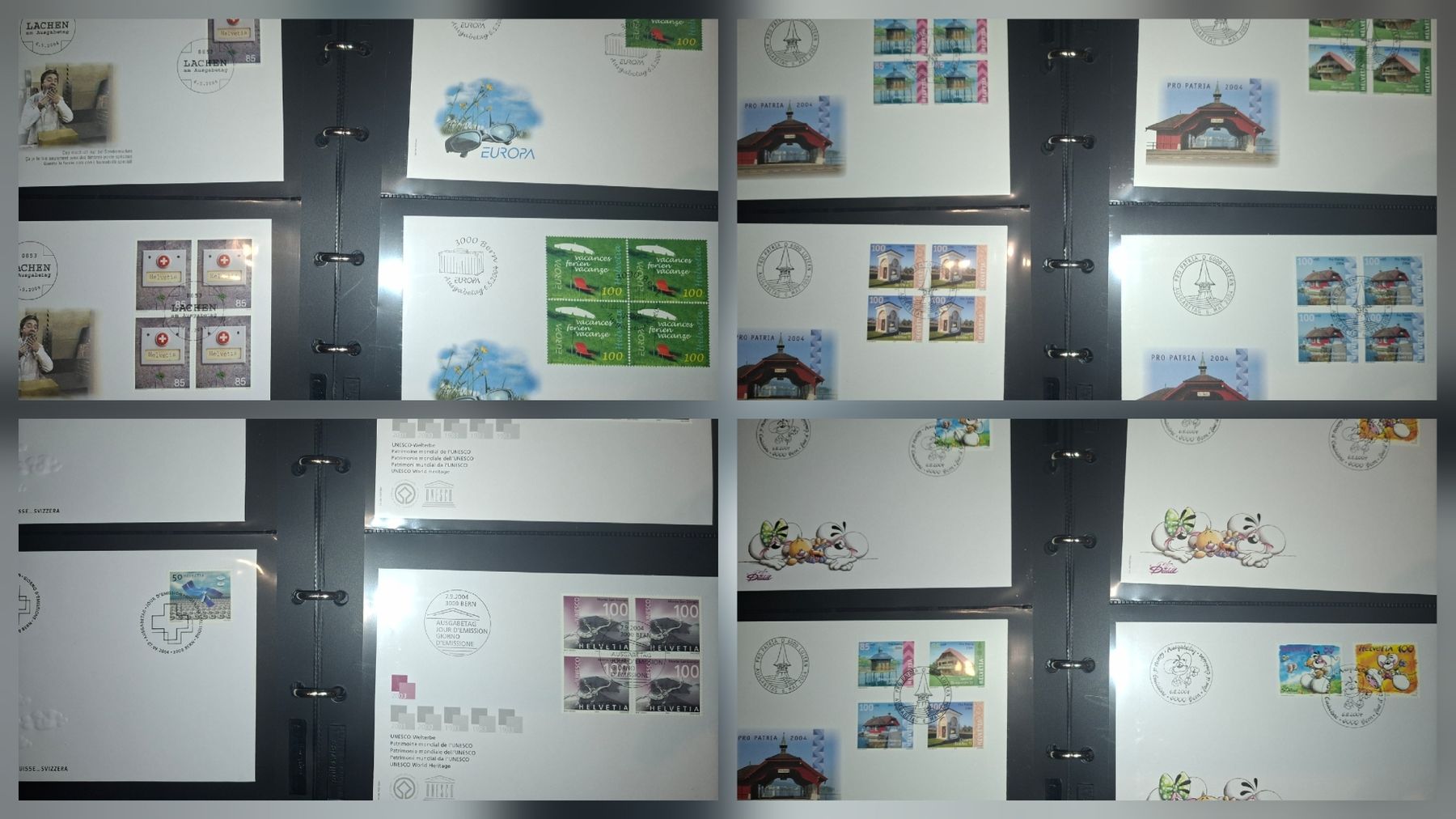 Alle Briefmarken: Diversr FDC / 4er Blocks / gute erhaltung – Gebraucht aus Balgach von SIMEON27