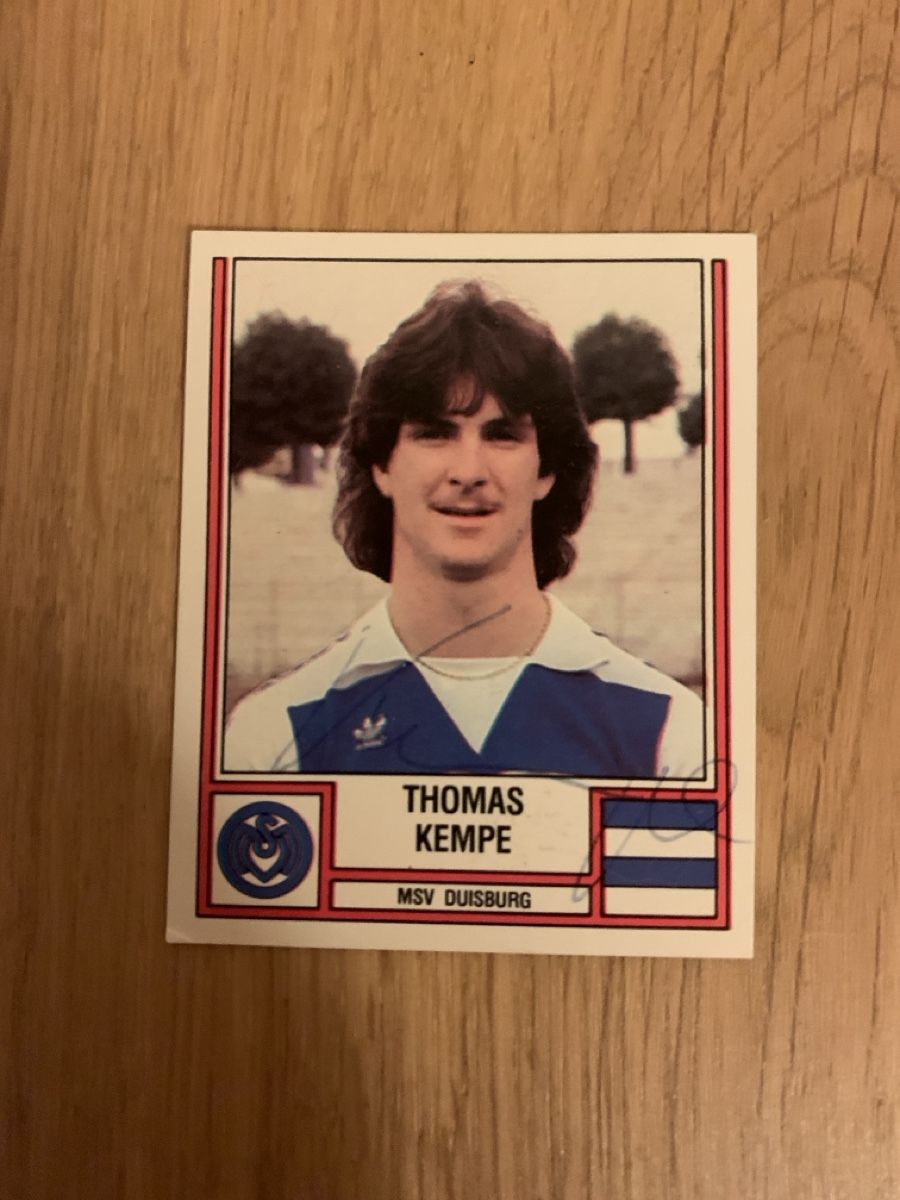 Autografi: 6 Autogramme MSV Duisburg 82/83 Panini Bilder – Usato da Greifensee venduto da Bohne01 2
