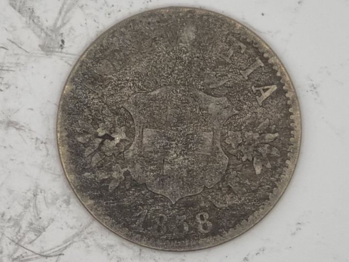 Tutti le monete: 20 rappen 1858 – Usato da Bure venduto da chap981 1