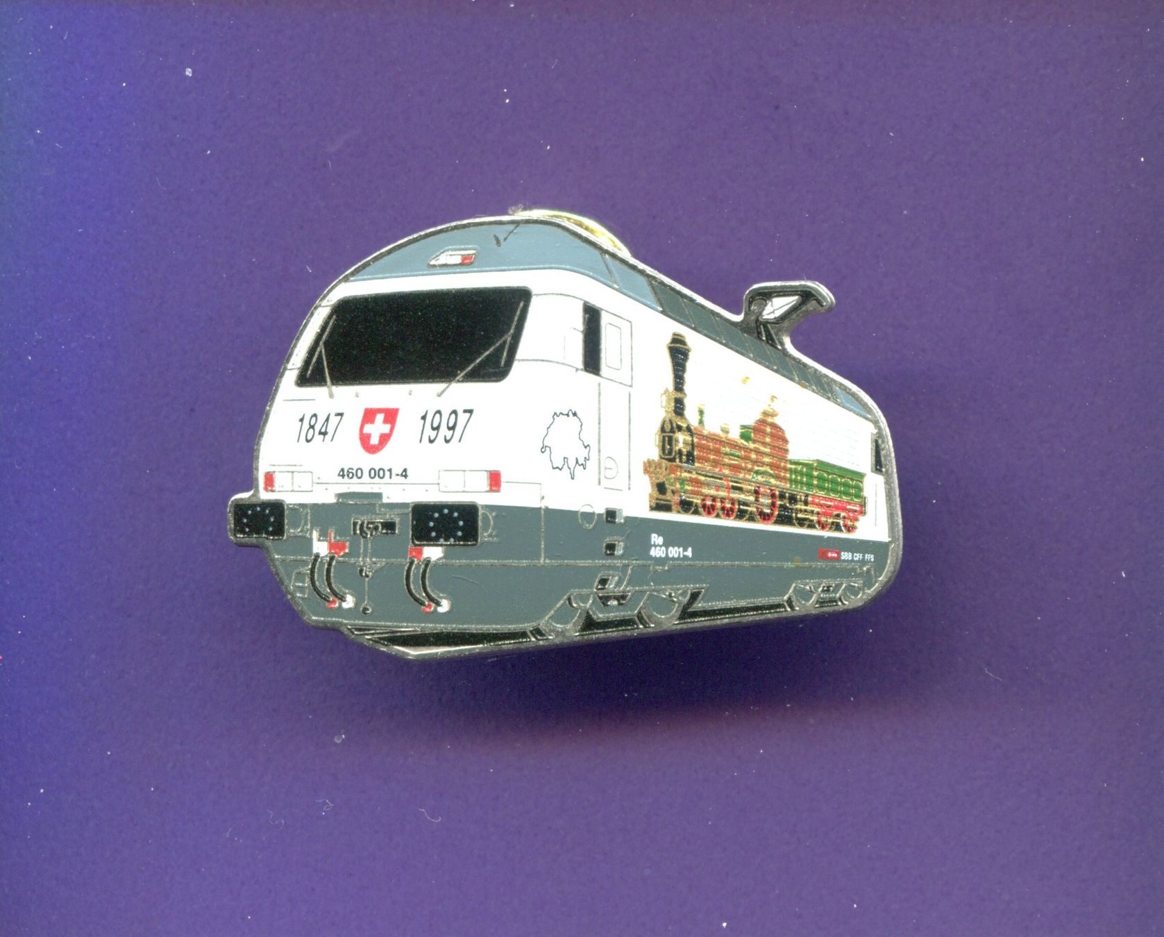 SBB/CFF/FFS Placchette & Badge: Schmid-Müller  Re 460  " 1847 - 1997 "  Lim.250 – Usato da Winterthur venduto da Sammleroase