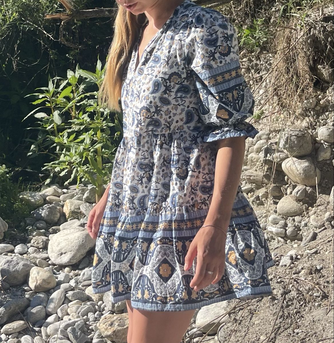 Vestiti: Vestito di cotone boho-chic con stampa floreale-1size – Nuovo (secondo la descrizione) da Gordevio venduto da LanaZimm 7