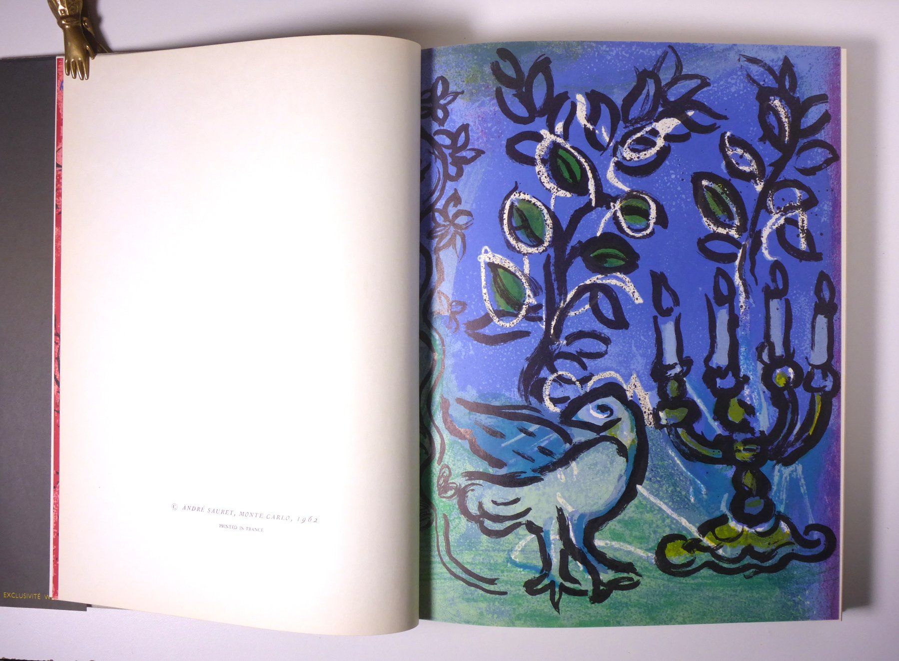 Livres: Marc Chagall: Vitraux pour Jerusalem. Mit 2 O.-Lithos – D'occasion à Erschwil par taglang 3