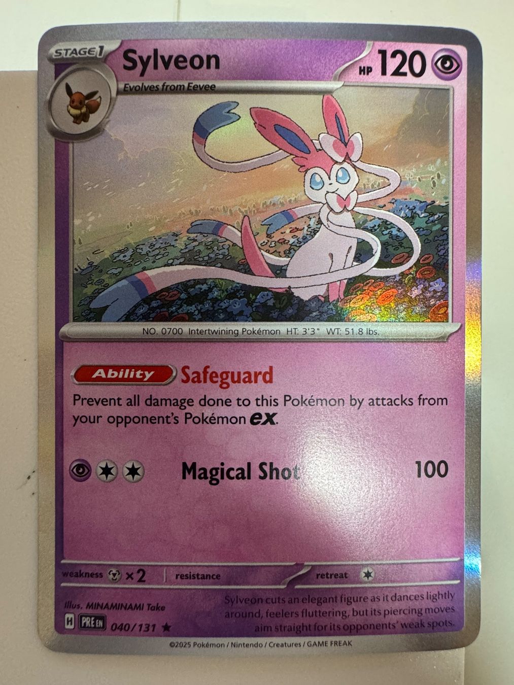 Pokémon Carte collezionabili: Sylveon | Holo | 040/131 | Prismatic Evolutions – Nuovo (secondo la descrizione) da Bassersdorf venduto da ero_9zp9