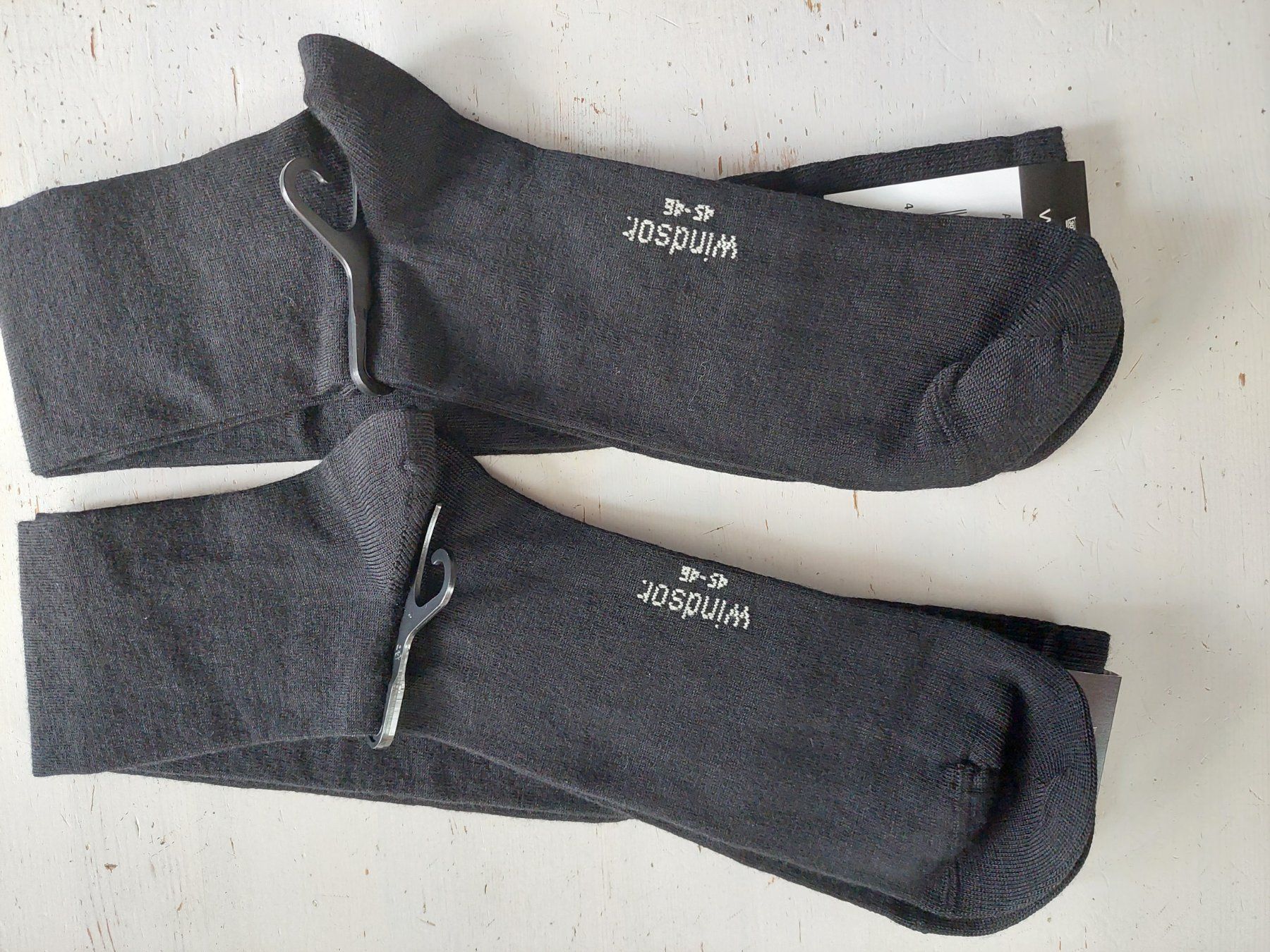 Calze: Windsor Socken lang 2er-Set Schwarz 45-46 – Nuovo e nell'imballaggio originale da Beckenried venduto da Havacola 3