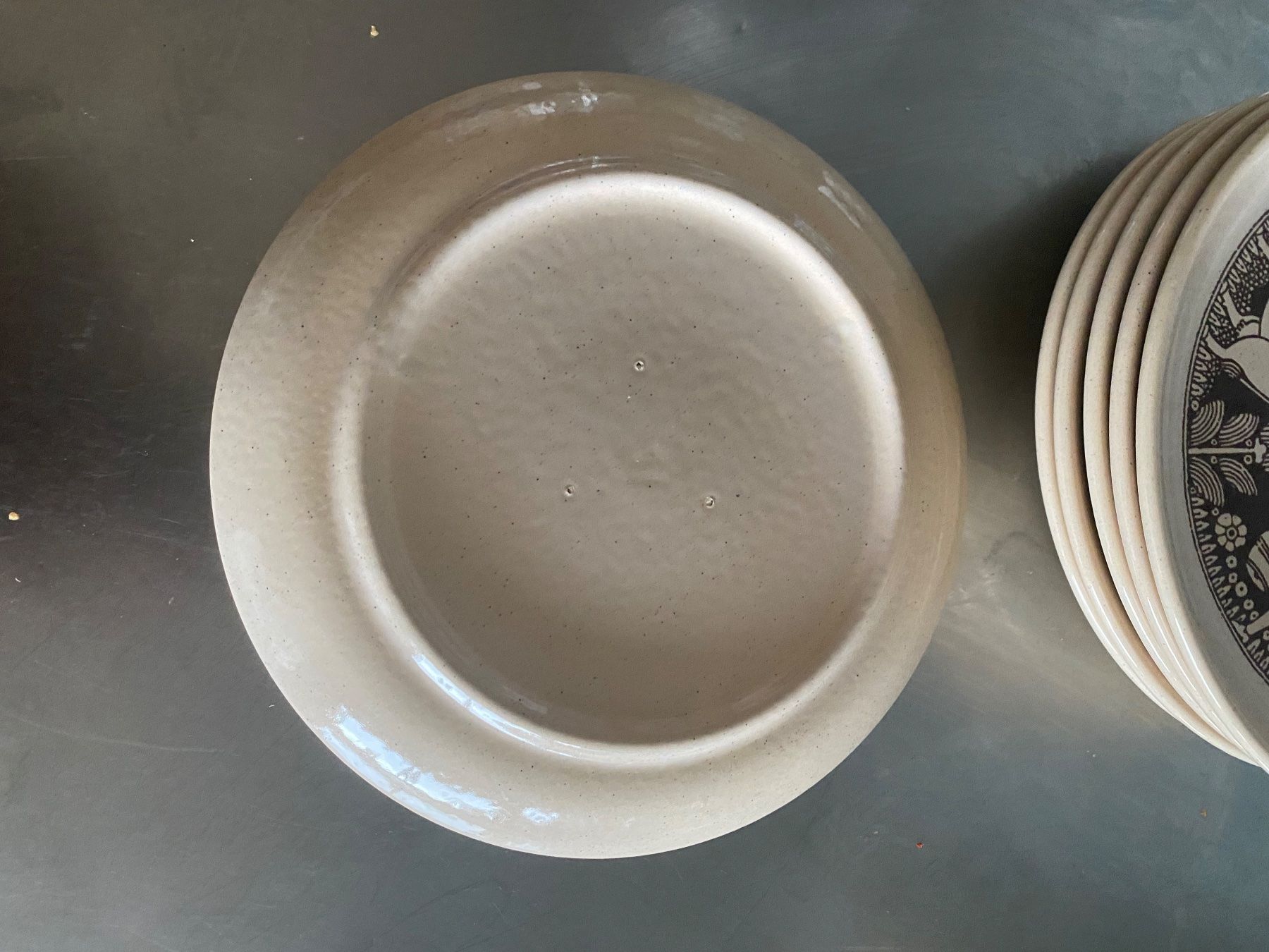Piatti: 6x Teller Käse- Raclette, Designklassiker 70er – Usato da solothurn venduto da soko75 5