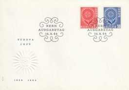 1965 410-11 FDC Europa CEPT FDC 14.9.65