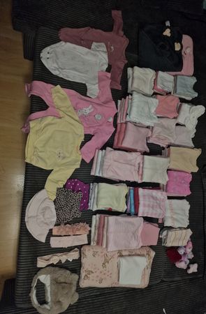 Grosse Babykleider-Sammlung, Mädchen, Grösse 50-74, me stück