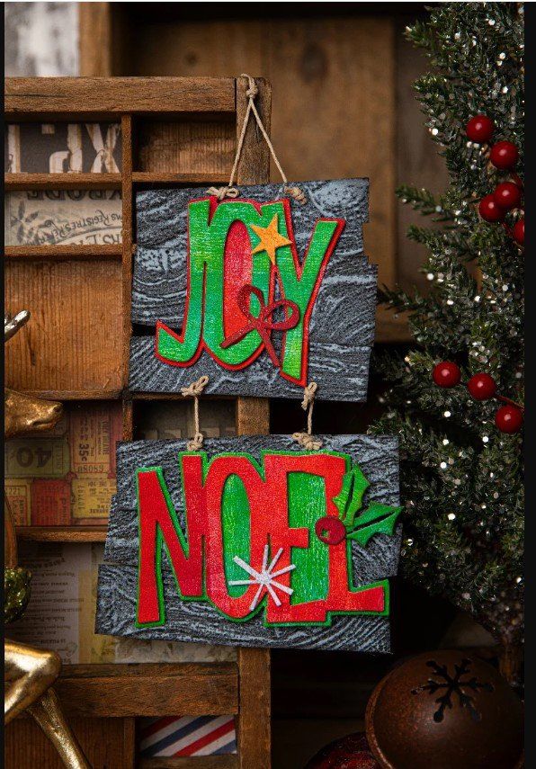 Tim Holtz Schablonen: Tim Holtz Sizzix Thinlits  ** Big Tidings ** – Neu und originalverpackt aus Rubigen von rofi100 2