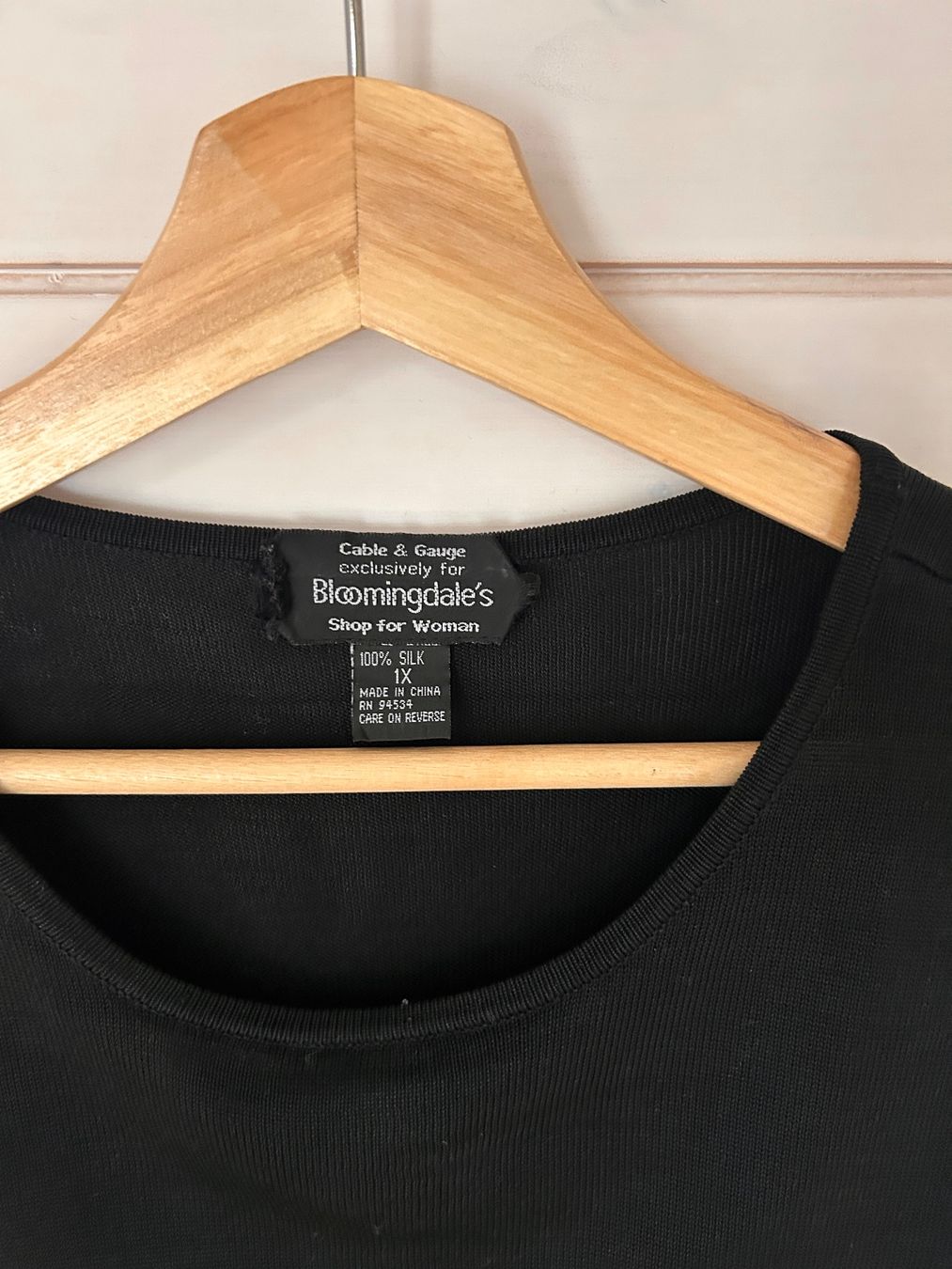 T-shirt: Bloomingdales 100% Seide Shirt - Gr. L – Usato da Illnau venduto da Monkky 5