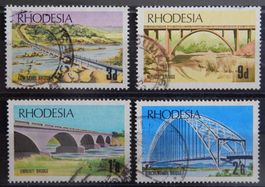 Rhodesien Kat. 84-87 gest. 1969 Kat. 12 Euro