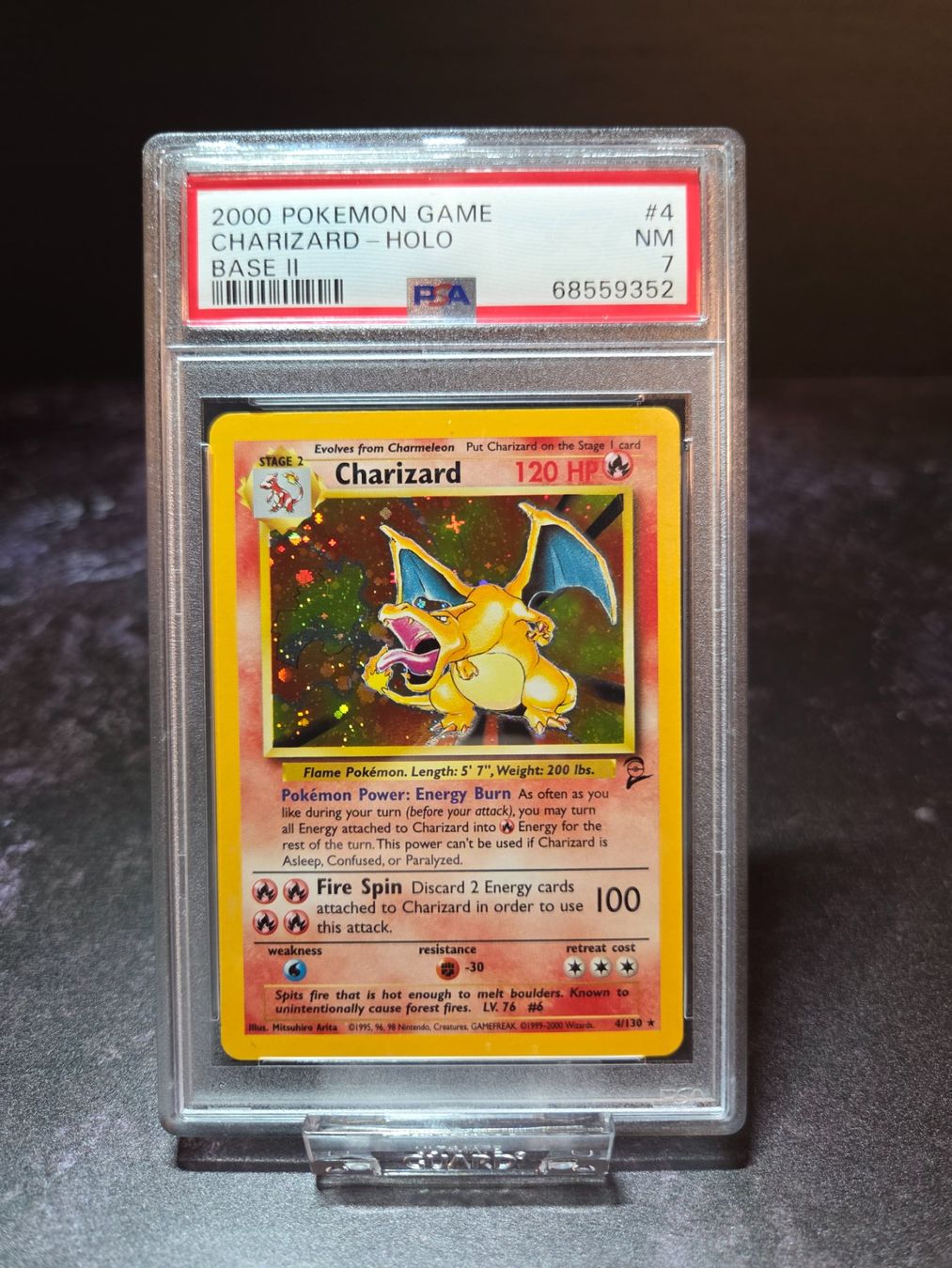 Pokémon Carte collezionabili: POKEMON CHARIZARD HOLO 2000 PSA 7 BASE 2 – Usato da Lauerz venduto da gp9_zt9k 5