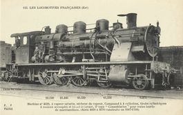 EST Franz.Dampflokomotive No.4038 Typ140 Consolidation,sw-AK