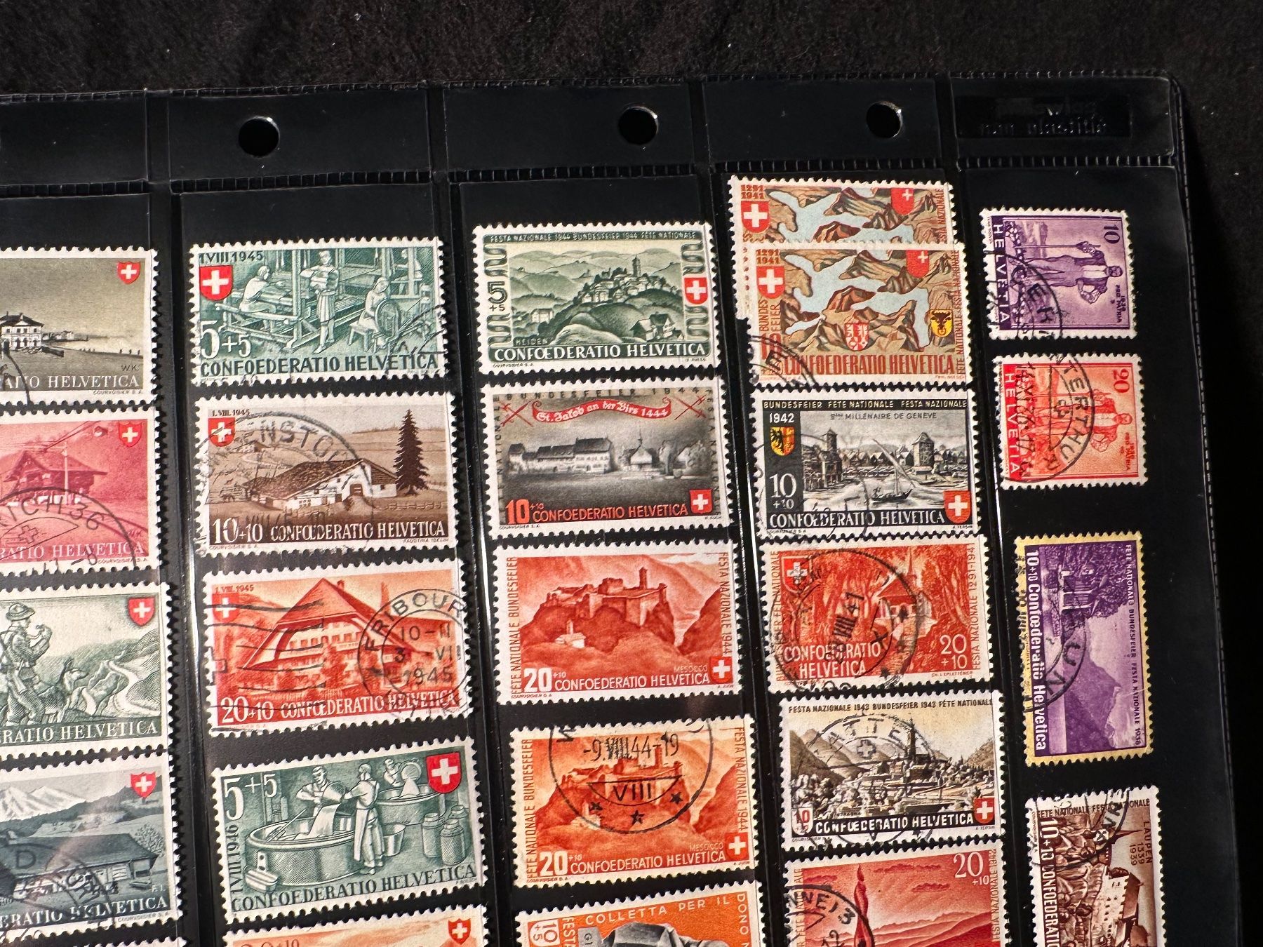 Tutti i francobolli: Pro Patria Sammlung ab 1936 Altschweiz +++ – Usato da Stettfurt venduto da 2442 3