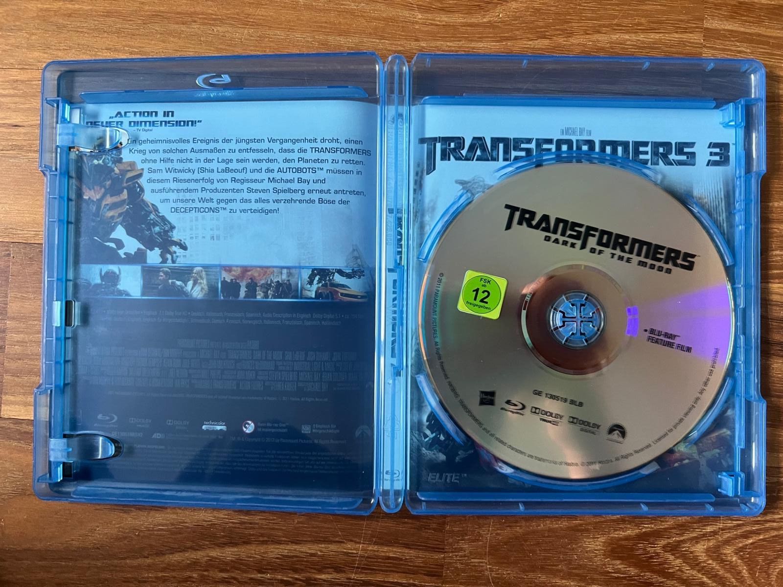 Tous les DVDs: Blueray Transformers 3 – D'occasion à Erlinsbach par Michel2006 1