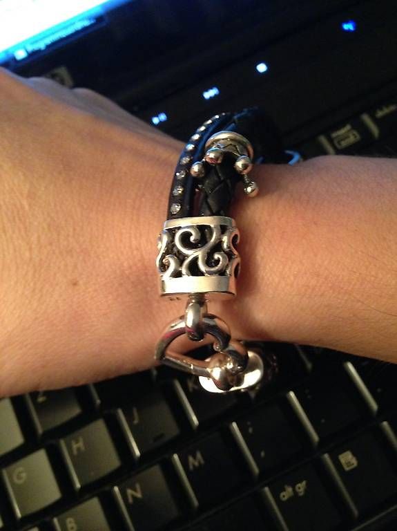 Bracciali & Braccialetti: Armband Leder/Silber – Usato da Zürich venduto da 1daniela1