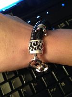 Armband Leder/Silber