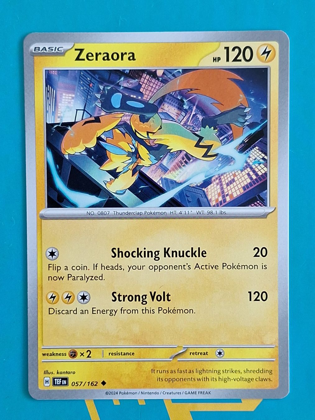 Pokémon Carte collezionabili: Zeraora - Temporal Forces Pokemon - #7.1 – Usato da Altstätten SG venduto da GGsGameshop
