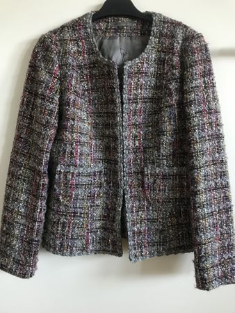 Veste TEENFLO Maurice Tarica, taille 38, tweed multicolore
