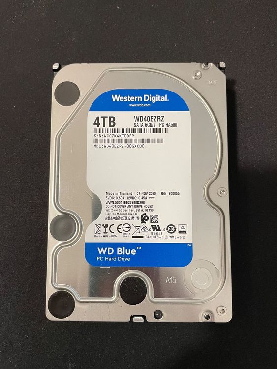 WESTERN DIGITAL Blue, 4.0TB, Bulk (WD40EZRZ) | Kaufen auf Ricardo